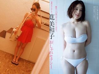 左と右で筧美和子さんの 体型が違うように見えるのですがそ Yahoo 知恵袋