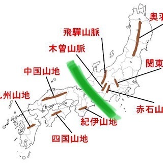 地理 日本の山地 山脈の話に関しての質問です 添付している図に Yahoo 知恵袋