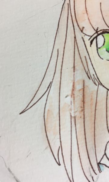 今イラストを書いてるのですが、SARASAの茶色で書いた主線 - Yahoo 