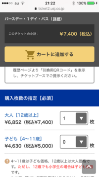 今度 ユニバーサルスタジオジャパンのチケットに バースデー割 Yahoo 知恵袋