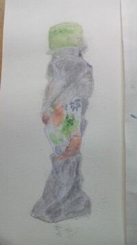 私の描いた水彩画なんですがド下手ですよね。。。 - どこを直せばいい 