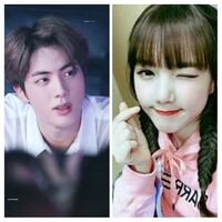 この画像btsのjinだと思うんですがとなりの女の人は女優か Yahoo 知恵袋