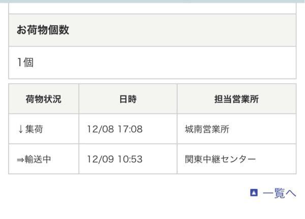 佐川急便の荷物が輸送中のままです 昨日発送されて今日の Yahoo 知恵袋