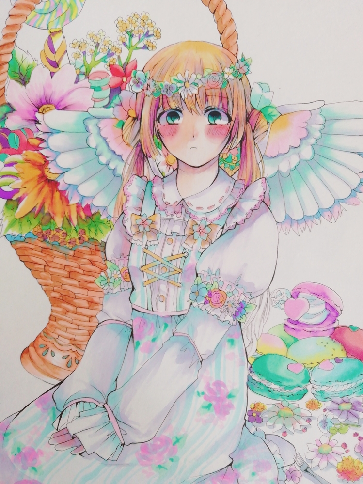中学二年生です。私は絵を描いていて、将来漫画家兼イラストレー