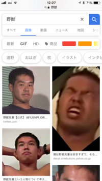 野獣と画像検索したら得体の知れない男性画像ばかり出て来ます Yahoo 知恵袋