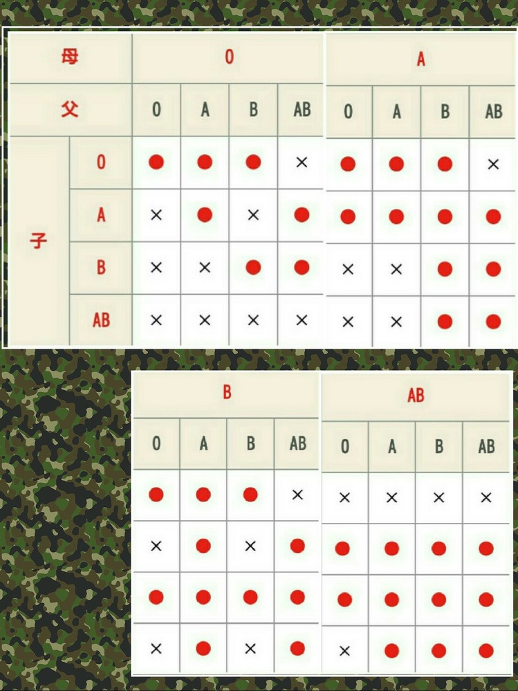 無料ダウンロード 組み合わせ 血液 型 子供