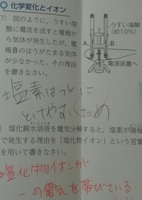 理科の水溶液のイオンの問題です 赤で書いてる方の意味が分から Yahoo 知恵袋