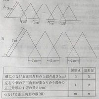 大きさが異なる2種類の正三角形をそれぞれ用いて 2種類の正三 Yahoo 知恵袋