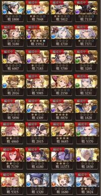グランブルーファンタジーで このssrキャラの中でだと どれを育てれば Yahoo 知恵袋