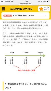 有給休暇は半年後取得できますが 例えば5月8日に入社したら取得でき Yahoo 知恵袋