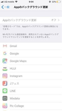 Iphoneのappのバックグラウンド更新って何ですか 今オフ Yahoo 知恵袋