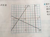 この問題教えて下さい


右の図の直線（1）（2）（3）の式を求めなさい。 