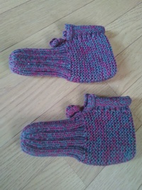 この靴下の編み図を教えてくださいゴム編みとガーター編みで真四 Yahoo 知恵袋