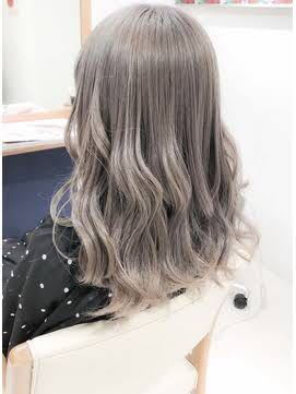 上 ヘアマニキュア アッシュグレー