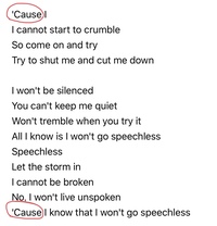 アラジンのspeechlessの曲に出てくる単語についてです画像の赤丸 Yahoo 知恵袋