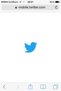 朝からtwitterを開こうとしても青い画面に鳥がいるところです Yahoo 知恵袋