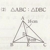 相似 平行線と線分の比 の分野です 面積比の問題なのですが Yahoo 知恵袋