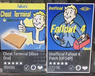 Fallout4xboxone版でのmod導入なのですが 画像のように Yahoo 知恵袋