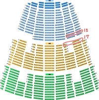 座席評価をお願い致します 福岡市民会館大ホールでは15列目と Yahoo 知恵袋