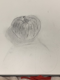 りんごをデッサンしてみました 下手なりに描いたつもりです ア Yahoo 知恵袋