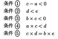 数学 正の数 負の数a Eはどれも0でない整数で 次の5つの条件が分か Yahoo 知恵袋