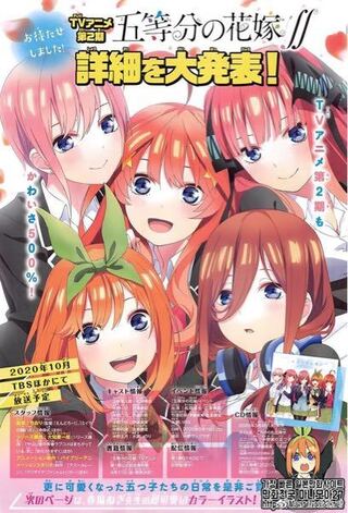 五等分の花嫁 は2期でどこまでやると思いますか 3期までや Yahoo 知恵袋