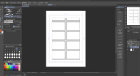 Clipstudiopaintexで４コマの枠を横８５mm 縦６３m Yahoo 知恵袋
