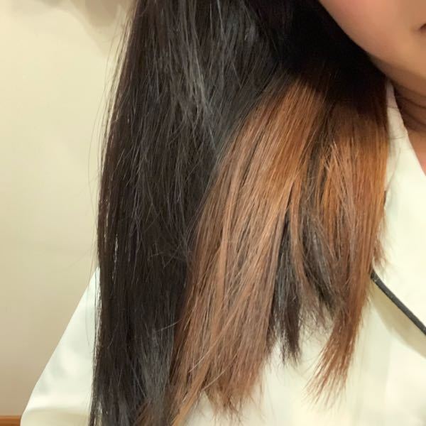 ブリーチを軽く１回した髪 オレンジっぽい に青のカラーバター Yahoo 知恵袋