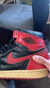 AIRJORDAN1ブレッド94年復刻買ったのですがウィング... - Yahoo!知恵袋