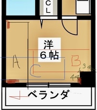 ベッドの置き方で悩んでいます 5月から一人暮らしを始めます 部屋の間取がこのよう 教えて 住まいの先生 Yahoo 不動産