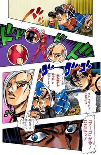 ジョジョの奇妙な冒険第5部の漫画についてです 写真のようなシーン Yahoo 知恵袋