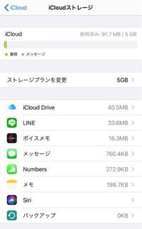 バックアップをしようとすると Icloudストレージに十分な空き領域が Yahoo 知恵袋