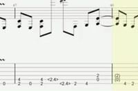 バンドスコアのタブ譜のこのカッコ内はどういう弾き方ですか？ 