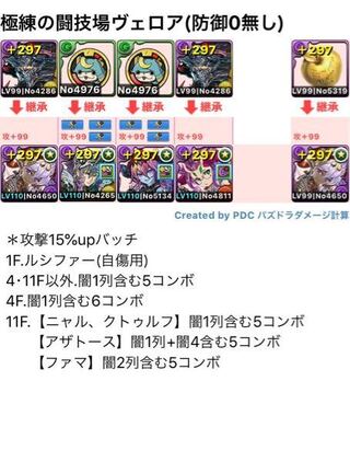 パズドラ極練周回でこのパーティを見つけたんですけどこれってサ Yahoo 知恵袋