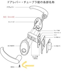 ムラコシ精工さんのドアノブを自室で使っています 上記の矢印の部分の固定ネジを紛失 教えて 住まいの先生 Yahoo 不動産