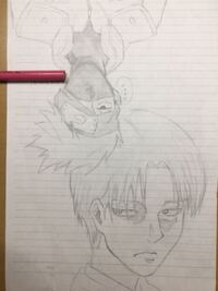 中2です イラスト評価お願いします 進撃の巨人のリヴァイ兵長とナ Yahoo 知恵袋