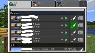 マイクラのrealmsについてです 画像のように同じサーバー Yahoo 知恵袋
