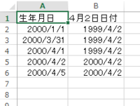 エクセルで質問です入社年月日と生年月日がわかってます 入社時の年齢がわか Yahoo 知恵袋