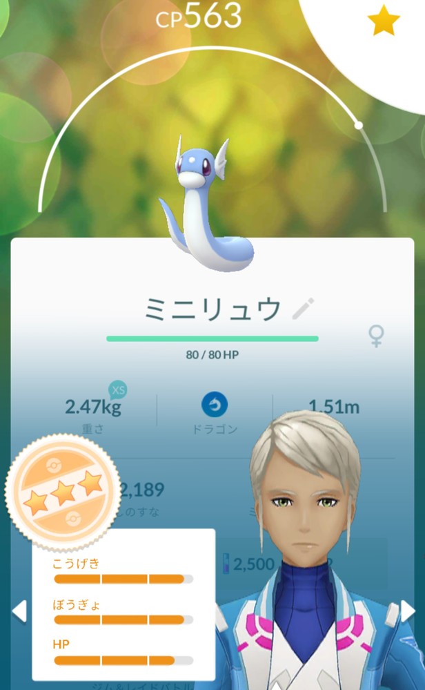 ポケモンgoでカイリューを作りたいのですが 画像のミニリュウ Yahoo 知恵袋