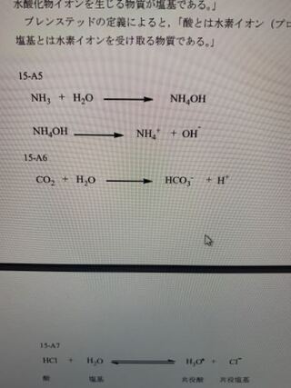 アンモニアが水に溶解して電離した化学平衡式をかけというか問題を教えてく Yahoo 知恵袋