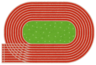 陸上競技場についての質問です ブルーラインってどこにある線で Yahoo 知恵袋