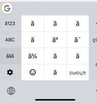 Gboardという、翻訳のキーボードを使用しているのですが、アップデートをしてから日本語が打てなくなりました。 変な文字が出て日本語に戻せません 
何か設定がおかしいのでしょうか？
アップデート前は普通に使えたのですが……
改善方法を教えてください。