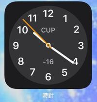 Iphoneのホーム画面に追加したウィジェットの時計の表示が左上 Yahoo 知恵袋
