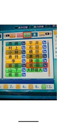パワプロのアレンジで 赤カーソルで合わせている坂田という選手を Yahoo 知恵袋