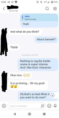 外国人との会話について 画像の様に 会話の途中で I Mboring Yahoo 知恵袋