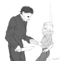 イラスト評価をお願いします ホラー映画halloweenのマイケルとロ Yahoo 知恵袋