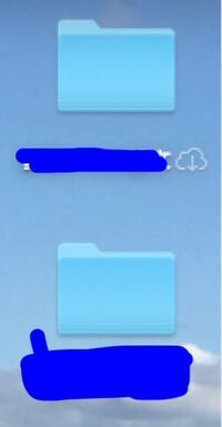 Macbookのフォルダについて フォルダ名の横にクラウ Yahoo 知恵袋