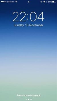 年１１月現在 Iphoneのロック画面だけを英語 他言語 表記 Yahoo 知恵袋