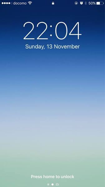 年１１月現在 Iphoneのロック画面だけを英語 他言語 表記 Yahoo 知恵袋
