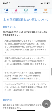 ディズニーの紙チケットなんですが コロナの影響でディズニーに行けなくまも Yahoo 知恵袋